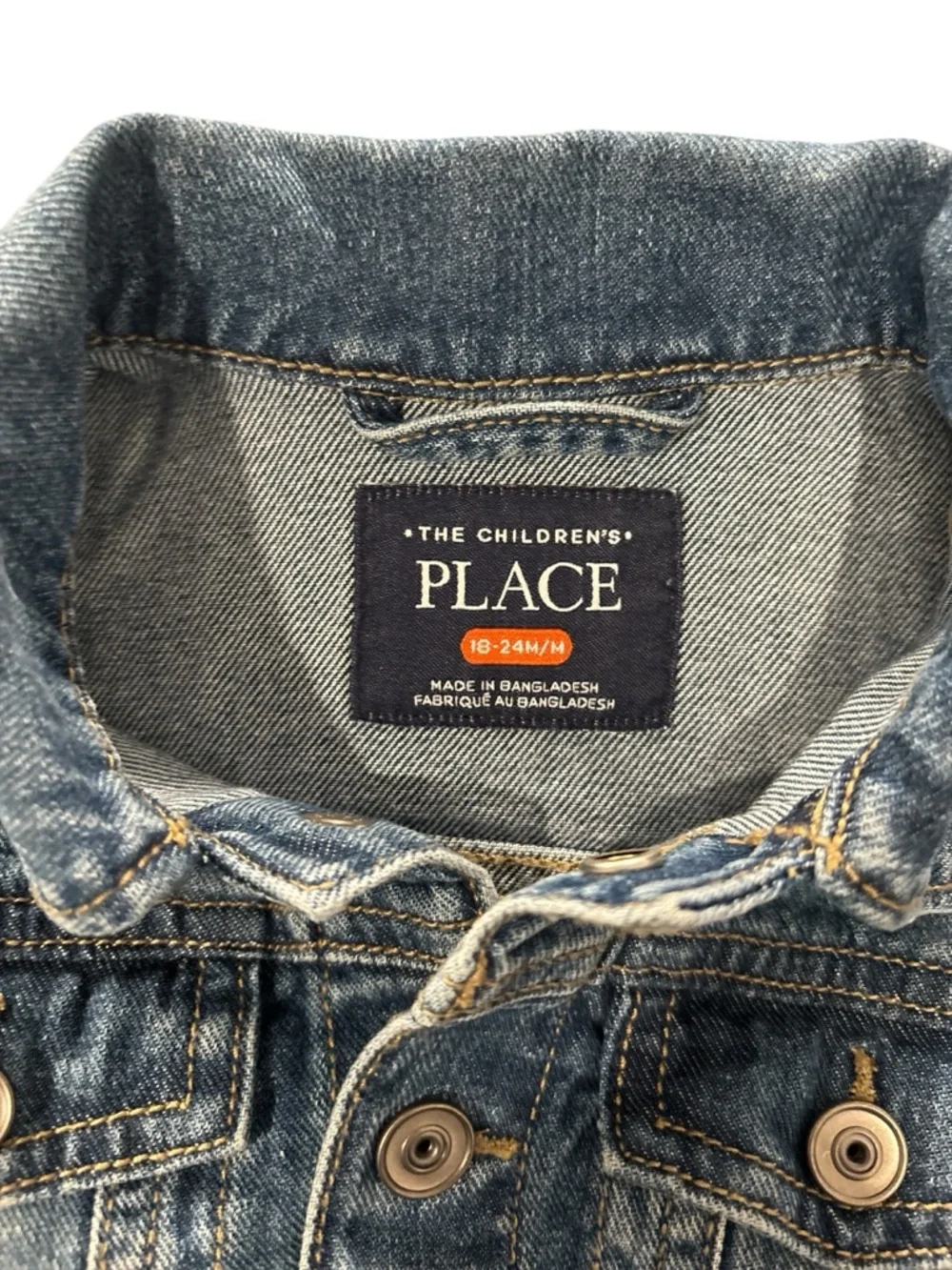 The Children's Place Toddler Boy 18-24M Blue Denim Jacket